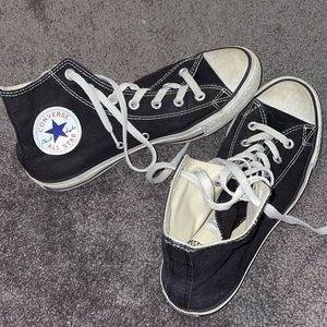 Black high top Converse